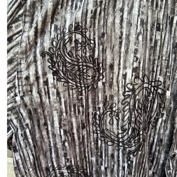 Inserch Icon black gray white Y2K design long sleeve shirt Size XL - Picture 6 of 7